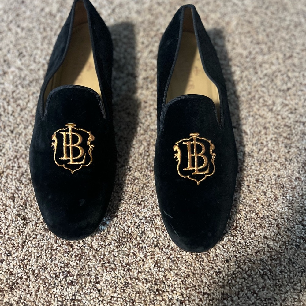 Bachlor Shoes Black Velvet Loafers